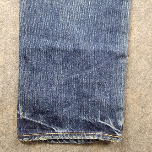 Todd Snyder Slim Fit Paint Destroyed Selvedge Denim Jean Indigo 38x32 NWT - Picture 9 of 16
